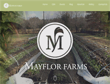 Tablet Screenshot of mayflorfarms.com